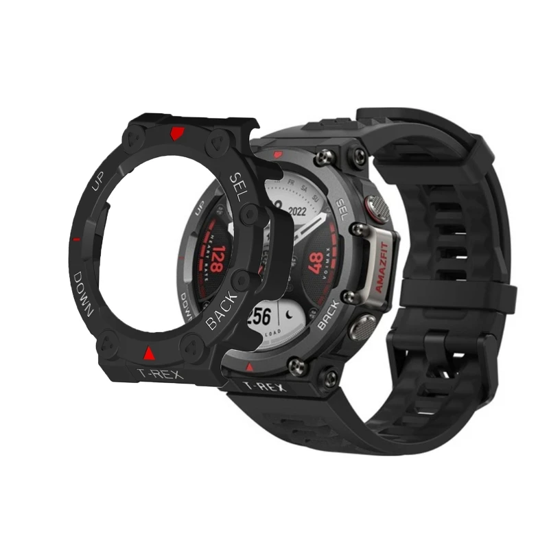 PC 보호 커버 케이스 Amazfit T-Rex 2 스마트 워치 보호 쉘 프레임 Huami Amazfit Trex 2 범퍼