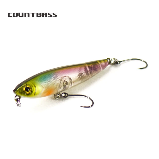 COUNTBASS 48mm 3.1g Floating Pencil Wobblers Topwater Angler's