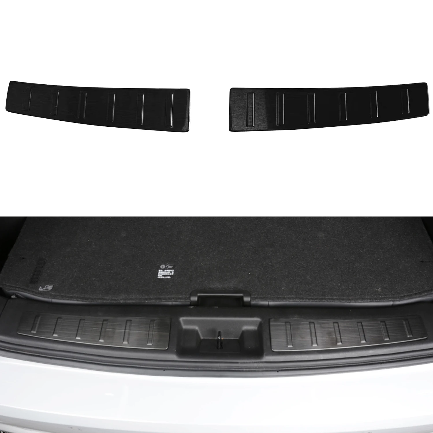 

for Mitsubishi Outlander 2022 2023 Interior Trunk Sill Protector Overlay Stainless Steel 2pcs