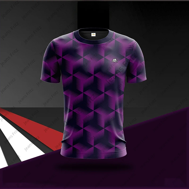 

Summer Table Tennis Wear Breathable Harajuku Round Neck Quick-drying Short-sleeved Sports Training T-shirt Fitness Sports Shirt