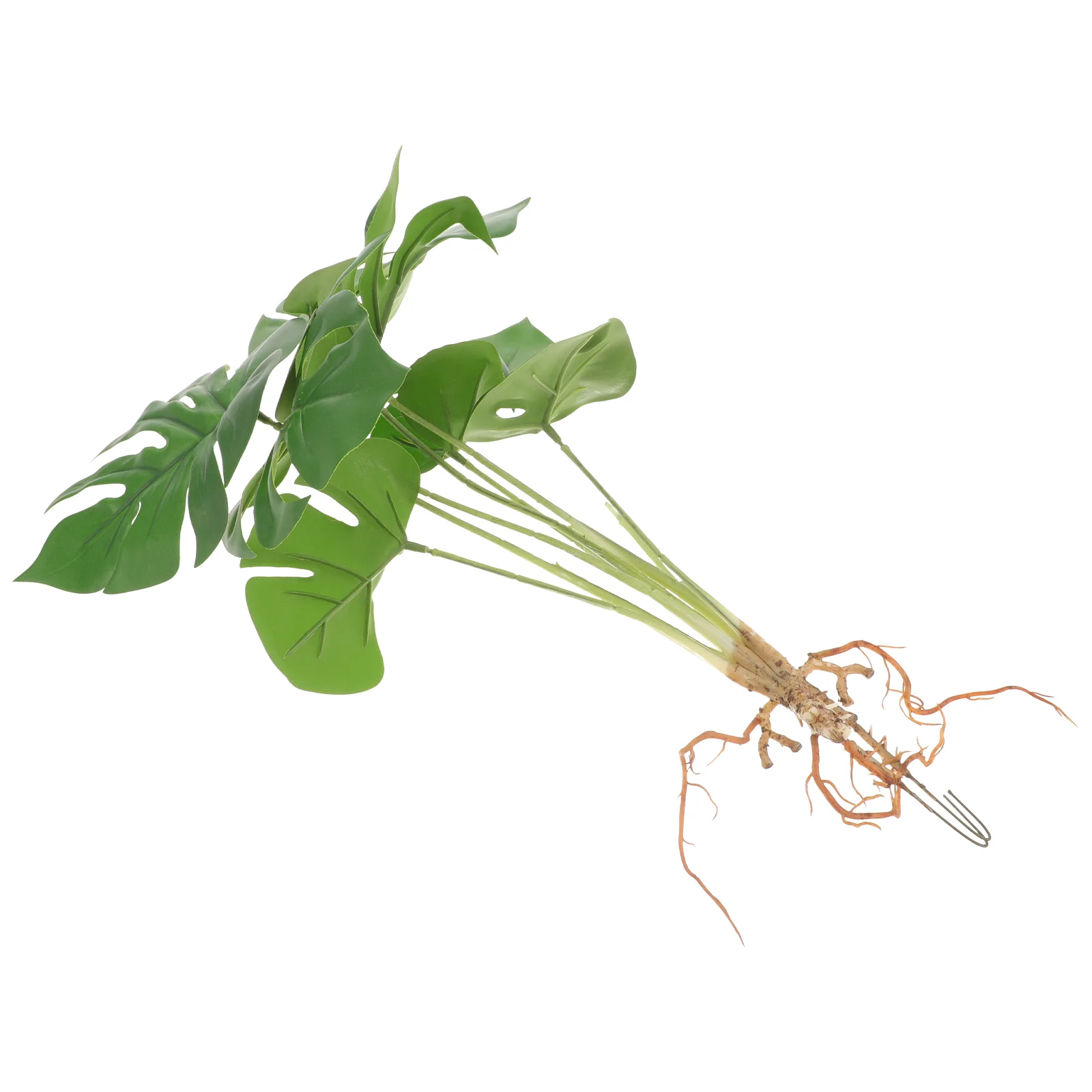 

Turtle Leaf Hydroponic Simulated Leaves Monstera Home Decoration Grass Green Plants (8 Heads Green) Fake