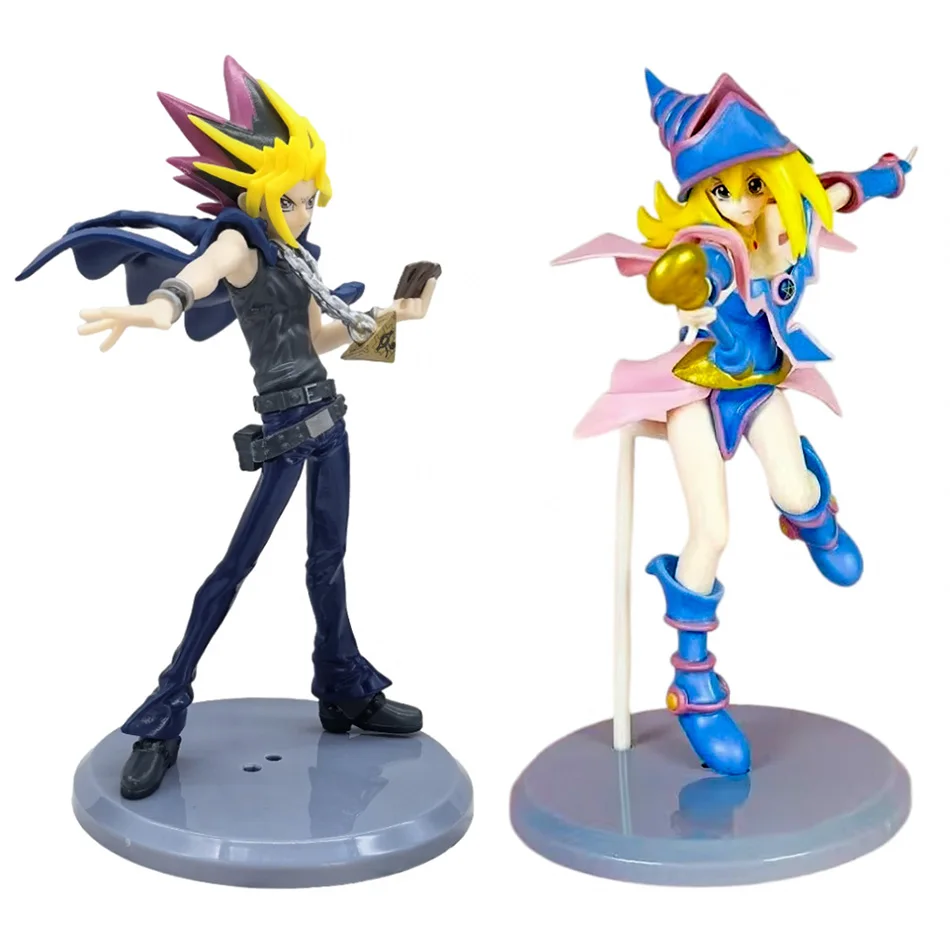 Anime Yu-Gi-Oh!Duel Links Yami Yugi Yugi Muto Black Magician Girl Mana 21CM PV Action-figuren Modell Anime Cartoon Modell Spielzeug Geschenk