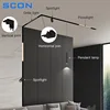 SCON 48V DC DALI/PUSH Dimmable Magnetic Track Lights Grille Flood Lamp Embedded LED Spotlight Rail Lighting Without Main Light 5