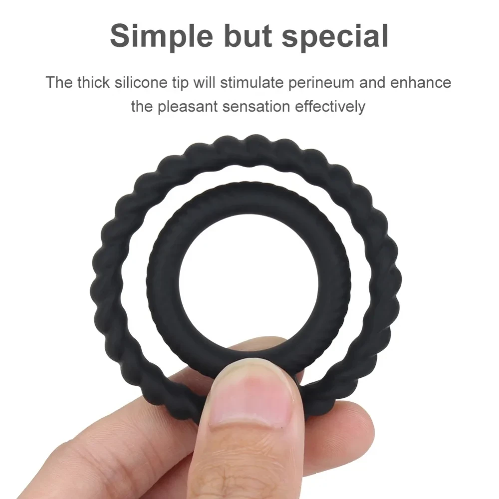 Penis Ring Penis Ring Silicone Semen Lock Ring Delay Ejaculation Sex Toys For Men Couples