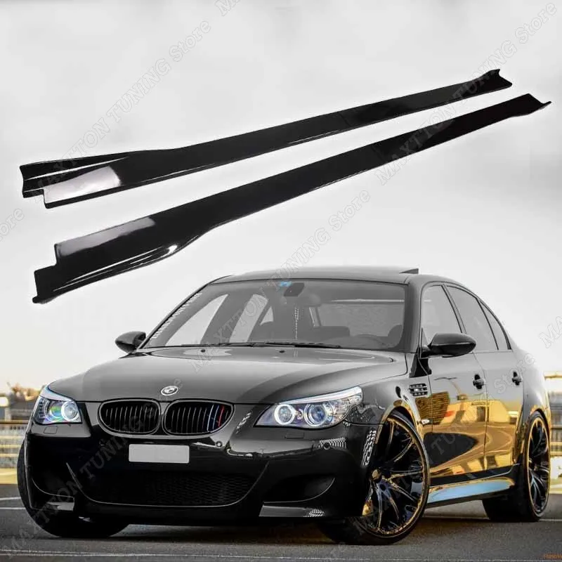 Car Side Skirts Extension Rocker Plate Lip kits for BMW 5 Series E60 E61 525i 530i 530d 535d 540i 550i 2003-2010 Accessories
