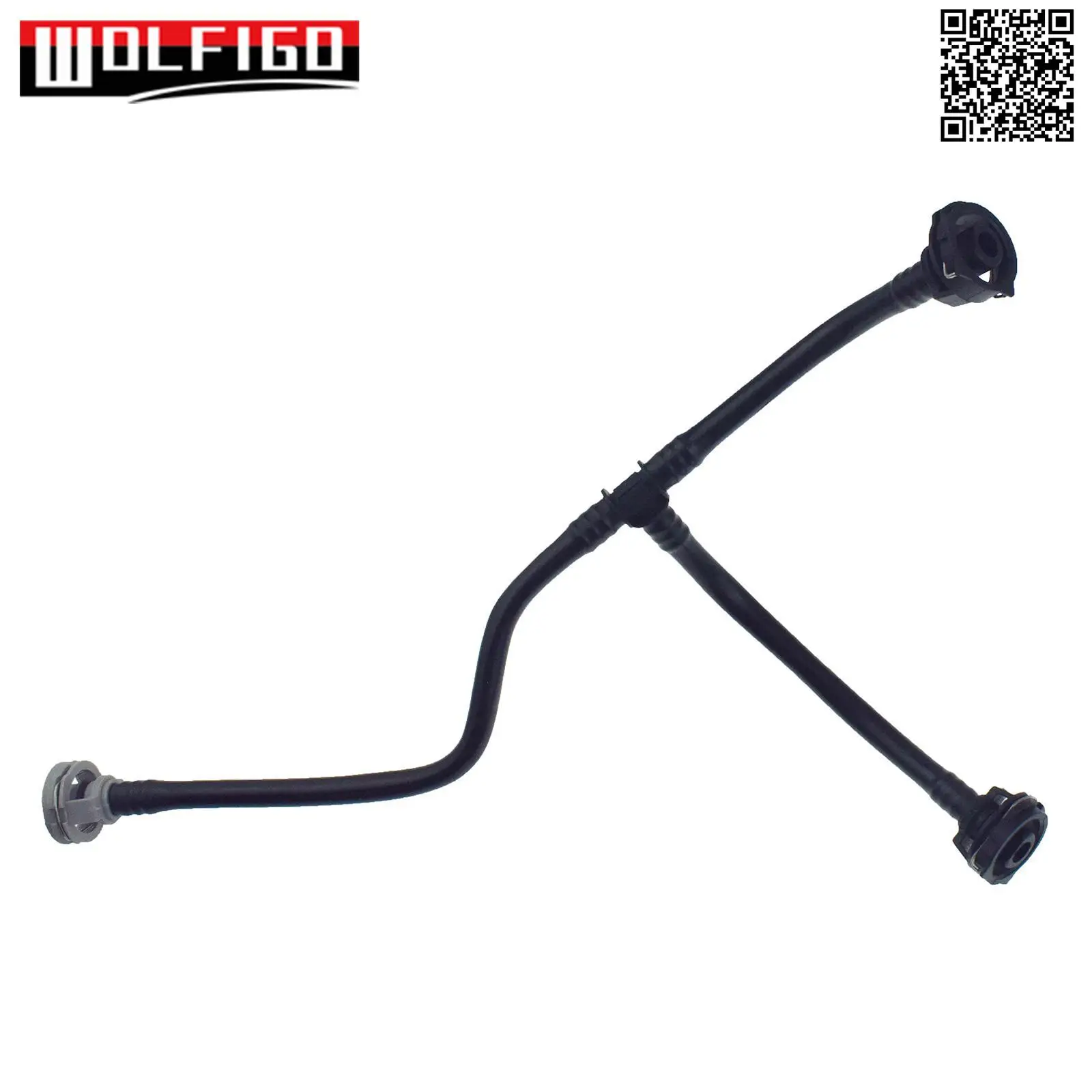 For Audi Q5 2.0L 80A121081S Coolant Expansion Tank Hose Line Pipe, Overflow Hose 80A 121 081 S, hose clamps