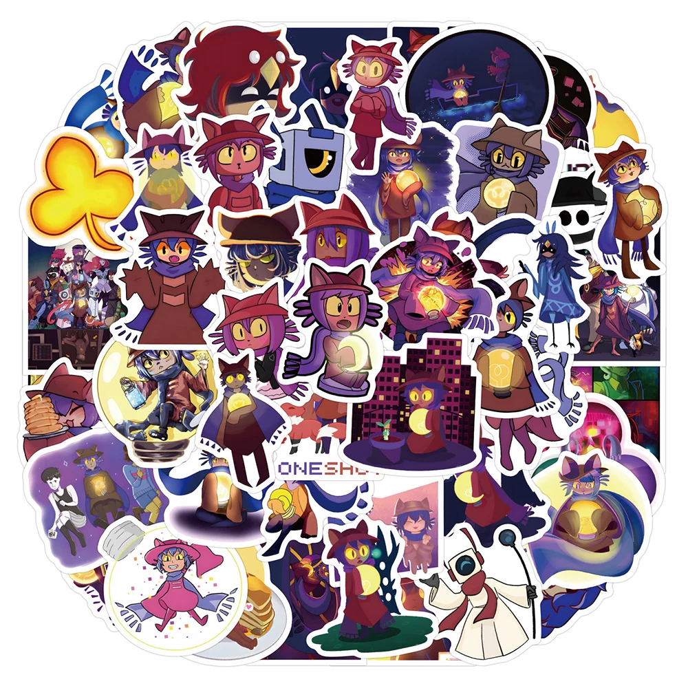 

10/30/60pcs Role-playing Game OneShot Stickers Cute Niko Cartoon Sticker DIY Phone Skateaboard Notebook Fun Graffiti Decals Toys