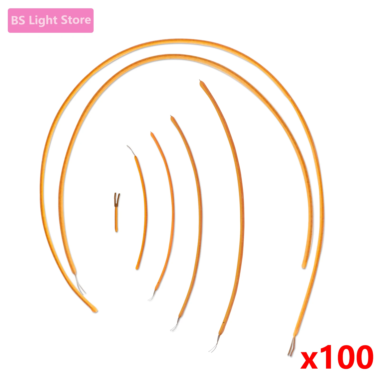 Homopolar Filamento Flessibile 25Mm 128Mm 300Mm 352Mm Cob 3V 300Ma 2700K Led Lampadina Edison Parti Della Lampada Diodi Lampadina Fai Da Te Lampade Il