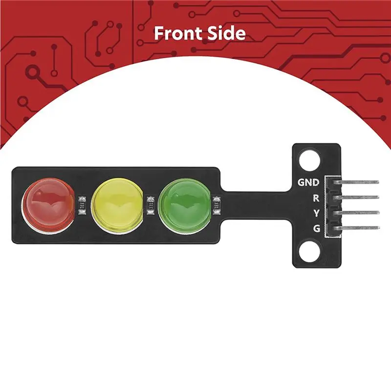 25X LED 신호등 모듈 창의적인 DIY 미니 신호등 3.3-5V 아두이노와 호환 가능