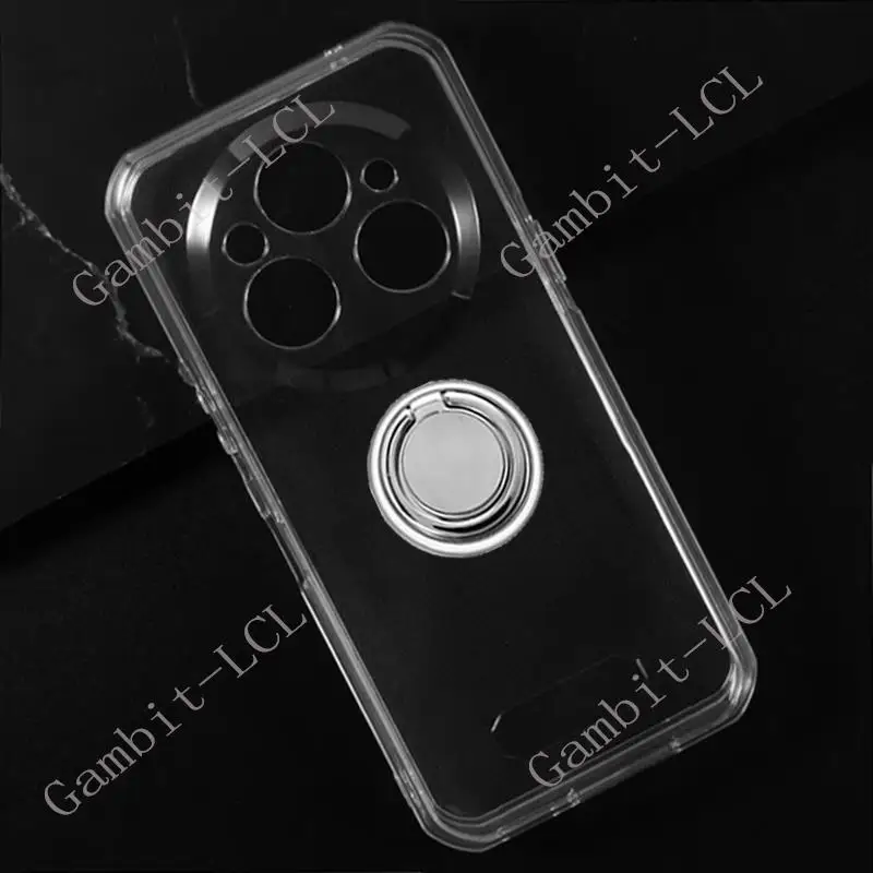 Enhanced Back Ring Holder Bracket Phone Case - TPU Soft Silicone Cover for 6.6 Smartphones (2024 Edition)
