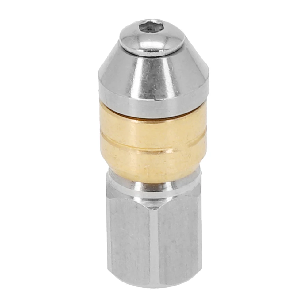 

Rotating Pipe Cleaning Nozzle 1/8\\\\\\\" Inch IG For High Pressure Cleaner Stainless Steel Pressure Washer Drain Sewer Nozzle