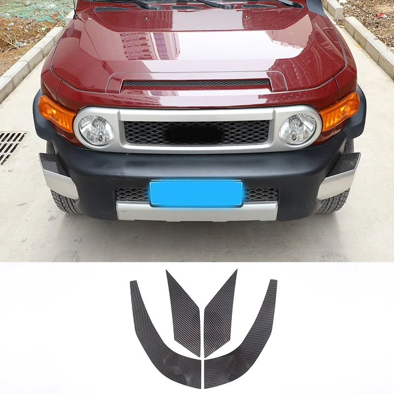 

For Toyota FJ Cruiser 2007-2021 Carbon Fiber Car Exterior Anti-collision Corner Panel Sticker Car Protection Accessories 4pcs