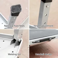 Multi-function One Step Ladder Kitchen Raised Ladder Rack Portable Stair Footstool Step Home Children High Folding Stool 5