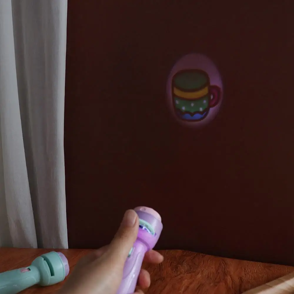 Lamp Baby Projector Torch Early Educational Logical Thinking Training Cartoon Projection Flashlight Cognition 48 Patterns