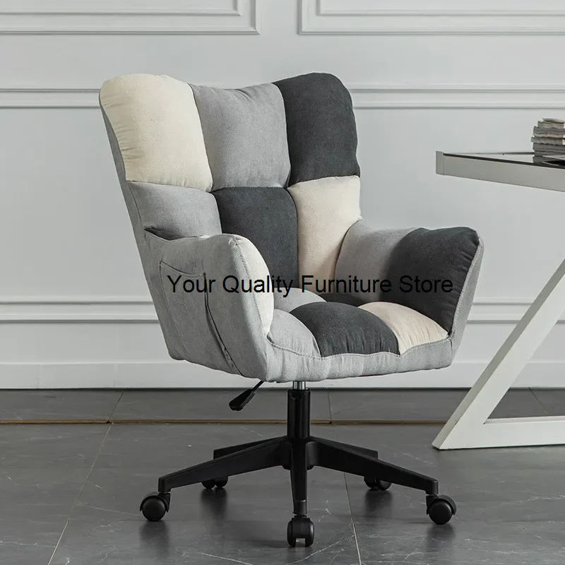 

Household Makeup Student Dormitory Seat Back Chair Office Chair Comfortable Desk Swivel Chair Bedroom Female Scrivania