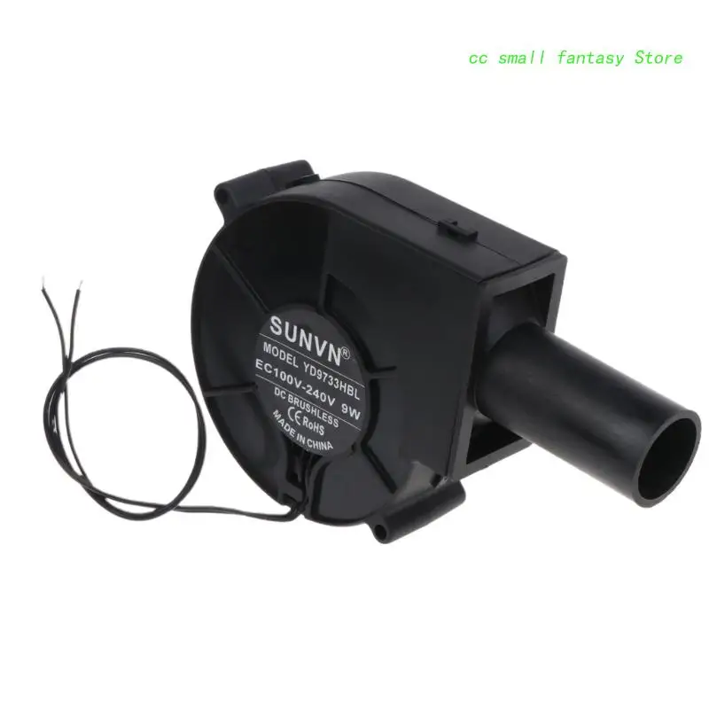 

97x33mm for Dc 12V 0.07A Air Blower 100V-240V AC Powered 9733 Ball Bearing BBQ F