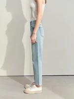 Amii Minimalism 2024 Summer New Casual Basics Denim Jeans Ankle-length Female Cloth Label Decorated Slim Tapered Pants 12442265 - Image 4