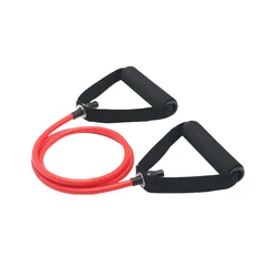 Enhanced Resistance Bands with Handles for Strength Training - 5 - Level Exercise Workout Set for Home Use (Red 20LB)