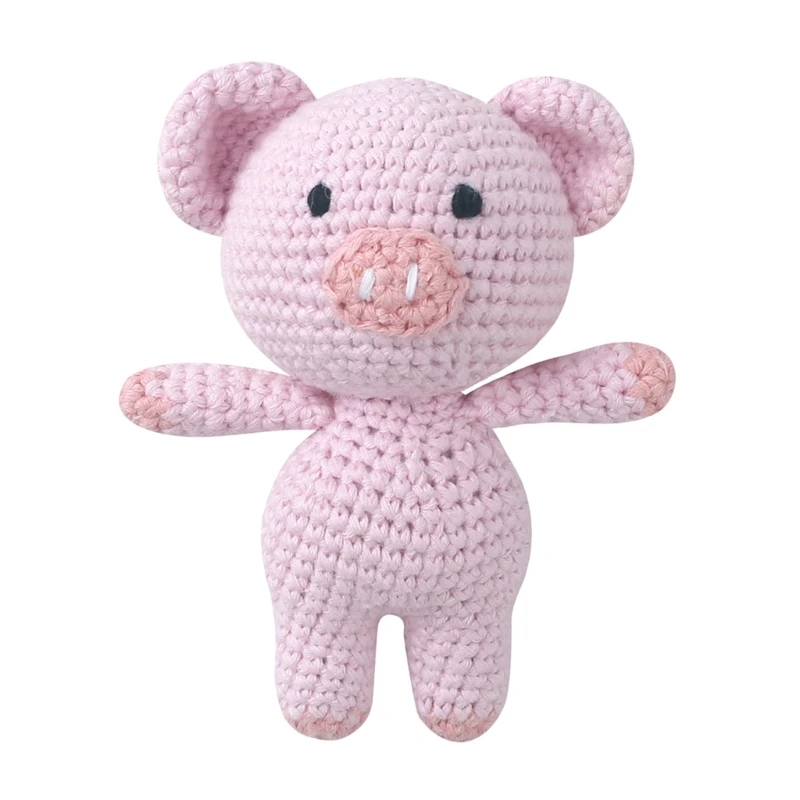 thumbnail image 1 of Lovely Crocheted Stuffed Animal Toy Handmade Gift Couch Desktop Decoration Cartoon Baby Shower Gift Crocheted Toy Dropshipping, 1 of 5