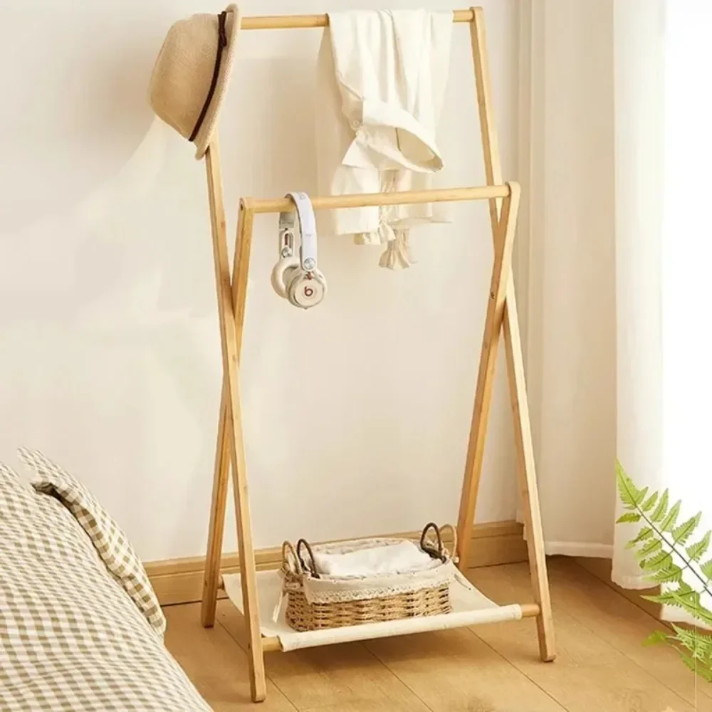 Clothes Rack Small Clothes Rack Bathroom Clothes Hanger Towel Rack Suitable for Vertical Clothing Racks in Bedrooms and Living Rooms