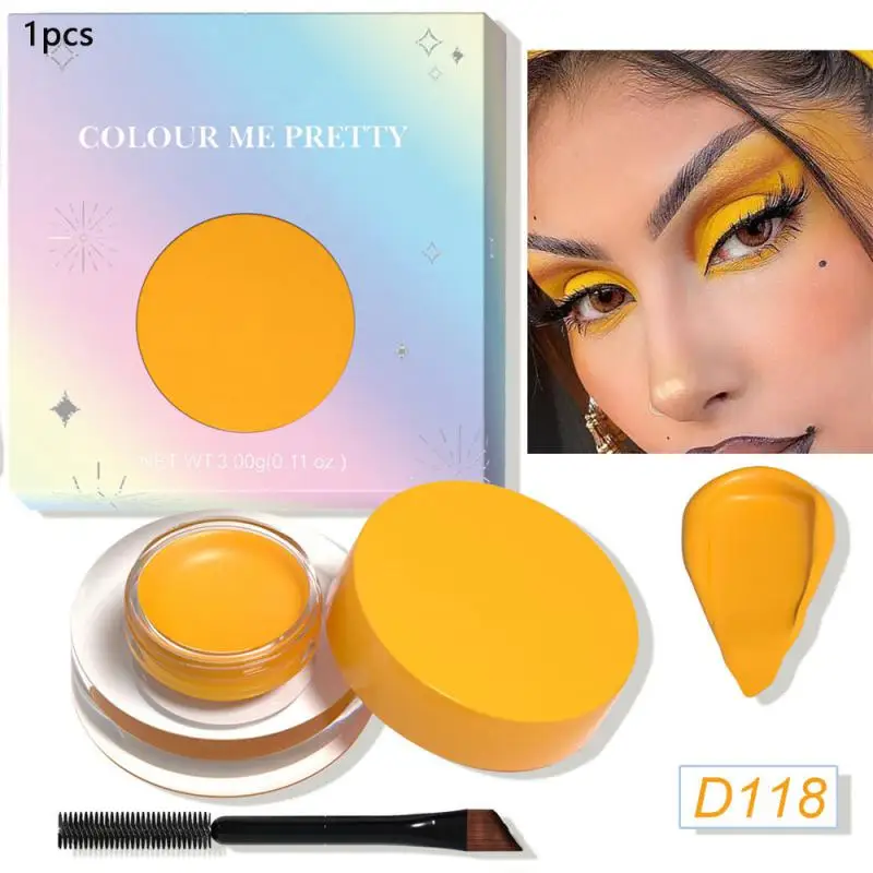 Matte Liquid Eyeliner Gel Durable Dyed Eye Shadow Color Painted Cream Natural Lasting High Color Rendering Waterproof Not Smudge