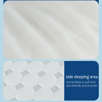 Latex Bed Pillow  Support Cervical Pillow for Neck Shoulder Pain and Spine Alignment Sleepers with Removable Cover (Grey,Large) 2
