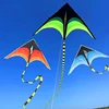 Large Delta Prairie Kite Flying Toy For Children Kite Handle Line Outdoor Sport Kite Plaid Professional Wind Kite Воздушный Змей 1