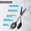 4 PCS Silicone Kitchen Cookware Spatula Colander Cooking Utensils Stainless Steel Leaky Spatula Non-Stick Cookware Kitchen Tools 4