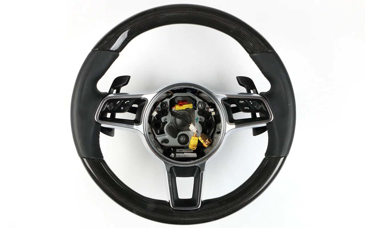 For Porsche GT3 RS GT2 Steering Wheel Magnetic Shift Paddles For Macan Cayenne 9