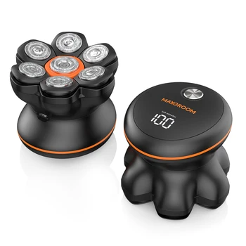 MAXGROOM 7D Electric Shaver For Man Blad Hair Trimmer Waterproof Head Shaver Beard Trimmer USB Rechargeable Head Shaving Machine