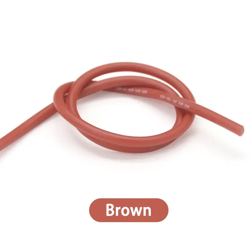 1M/5M Heat-resistant Cable 30 28 26 24 22 20 18 16 15 14 13 12 10 AWG Ultra Soft Silicone Wire High Temperature Flexible Copper - Image 16
