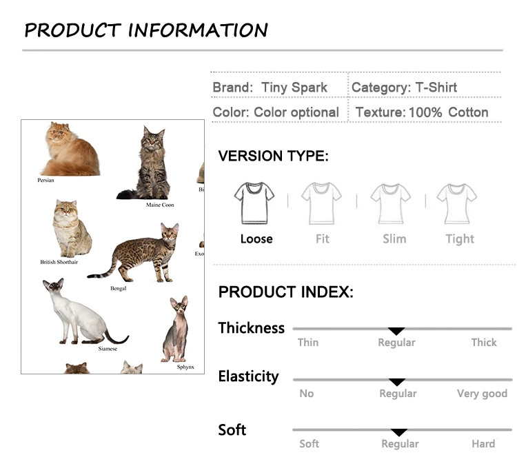 Cat Breeds Collage Graphic T-Shirt S6aa03fb6a17b495ba576db1bb31854a8O