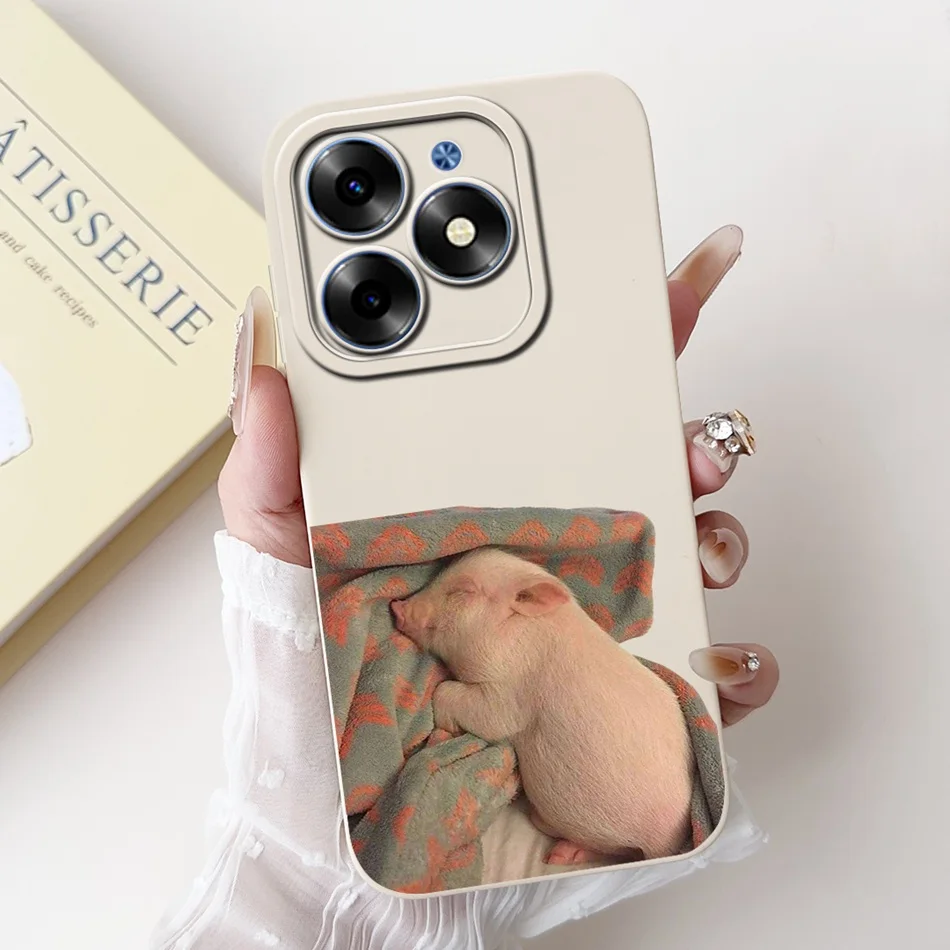 Elegant Printing Soft Silicone Lens Protective Cover Phone Case
