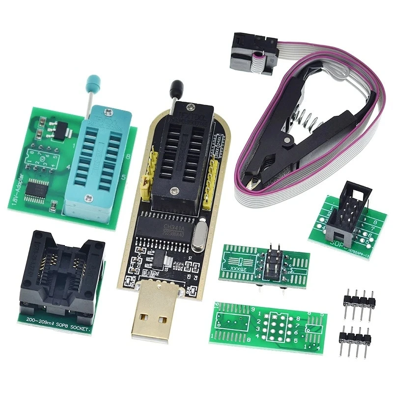 Программатор комплект. Ch341a. беспроводной usb программатор gq968 на плате pcb 200b1-04-01. xbox 360 spi usb flasher.