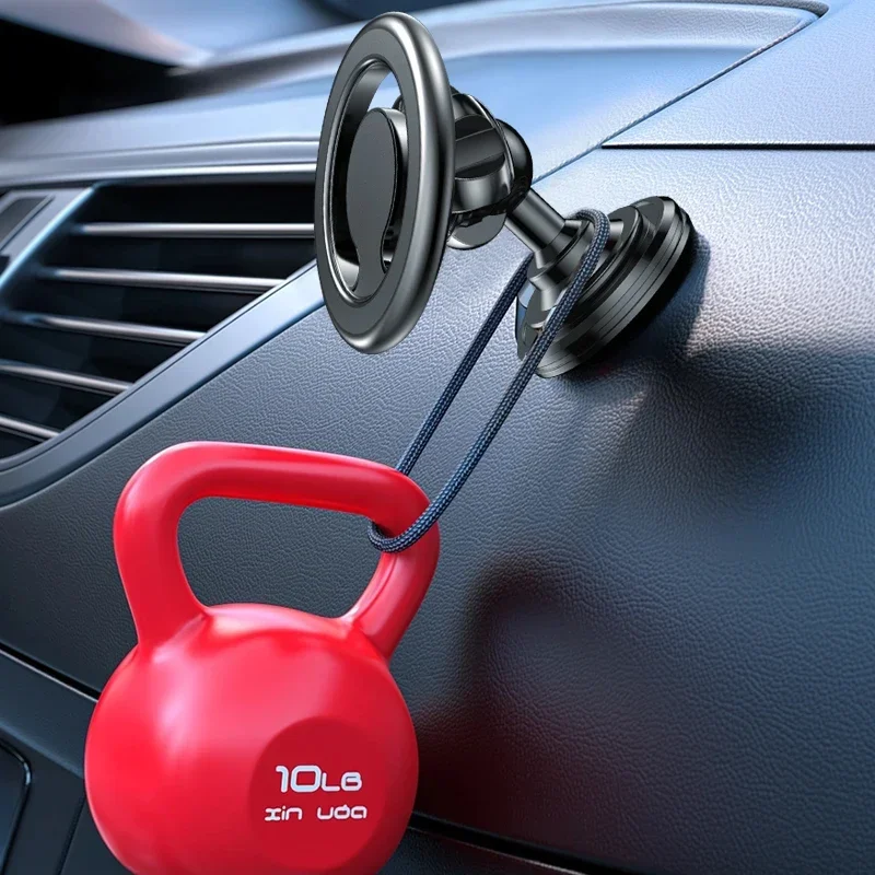 Magnetic Wireless Charging Car Phone Holder with Vent Mount and Magsafe Ring