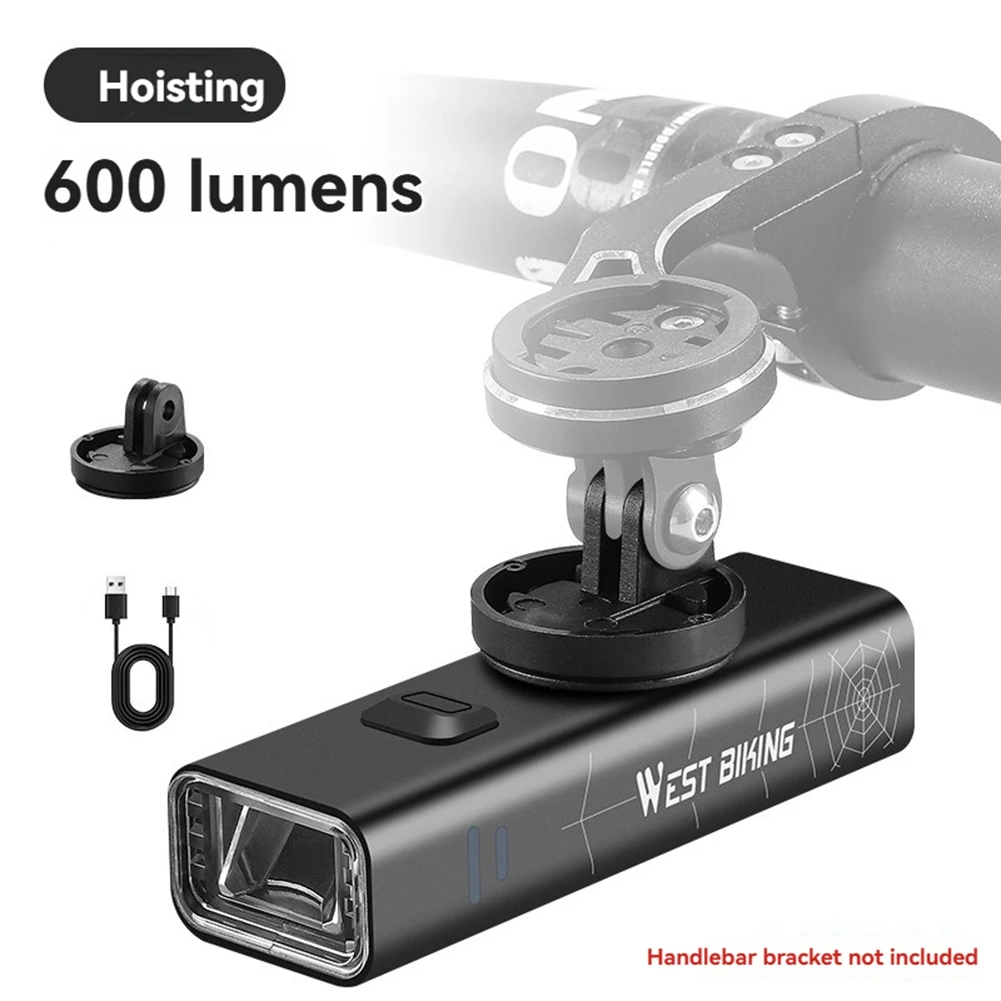 BAAU Cycling Lights Set 600LM USB Bike Hanging Front Light Waterproof Road Bike Light Cycle Lamp