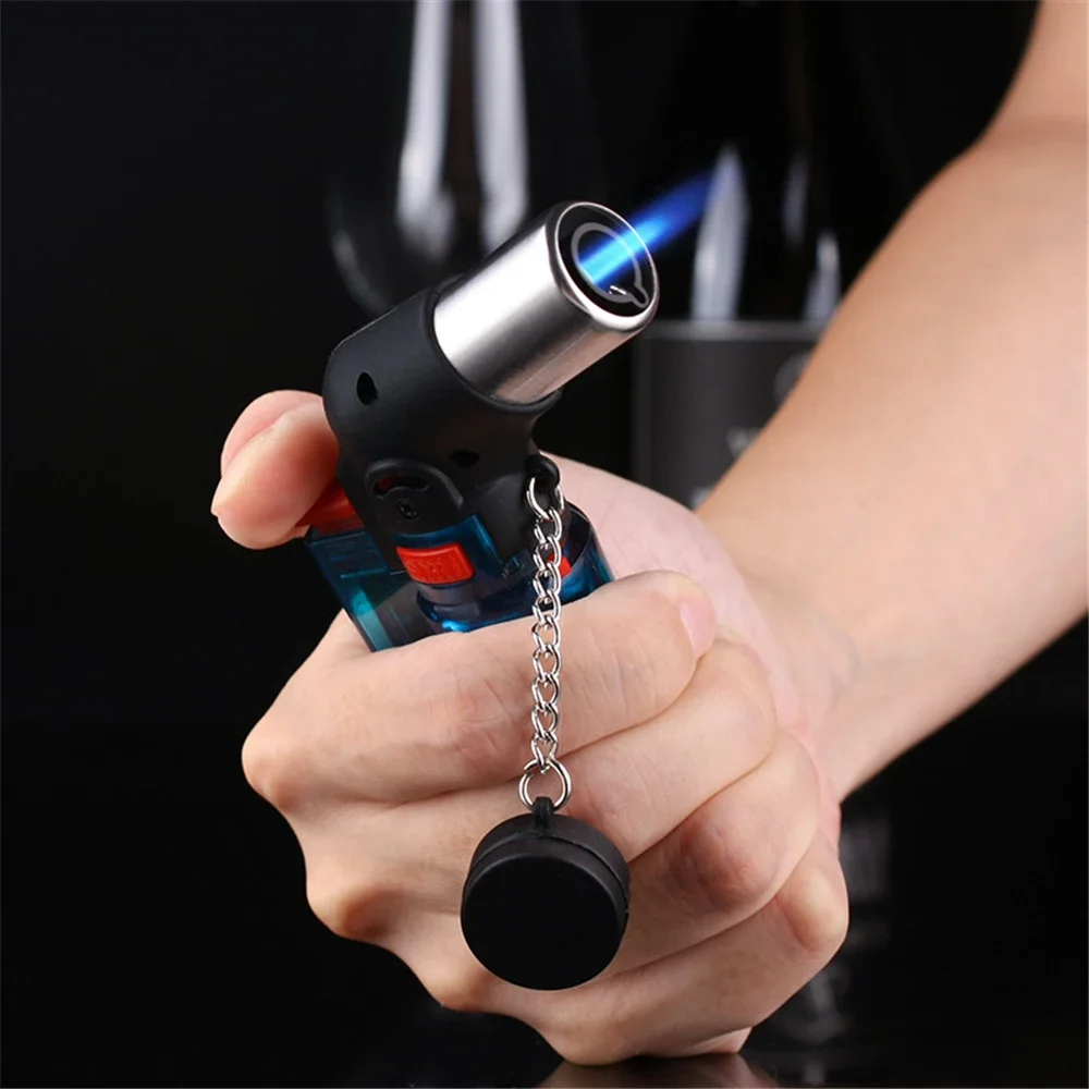 Butane Gas Lighter Cigarette Lighter Butane Jet Flame Cigarette Windproof Lighter Mini Portable Jet Torch Plastic Lighter