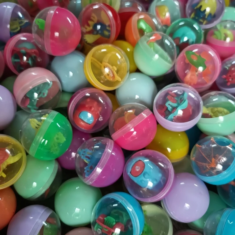 Claw Catch Toy Clip Doll Machine 32mm Children Mini Claw Machine Toys Accessories Kids Gashapon Twisted Egg Prizes Balls for Vending Arcade Crane Doll Machines