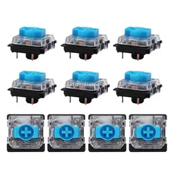 10Pcs Ultra - Slim Low Profile Gateron Switches for Customized Mechanical Keyboards (Blue)