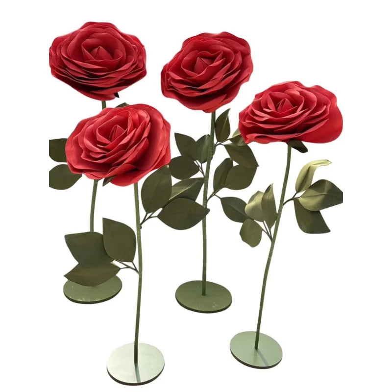 

Wedding giant three-dimensional rose paper floral arrangemen beautiful Chen ornaments Internet celebrity window decoration