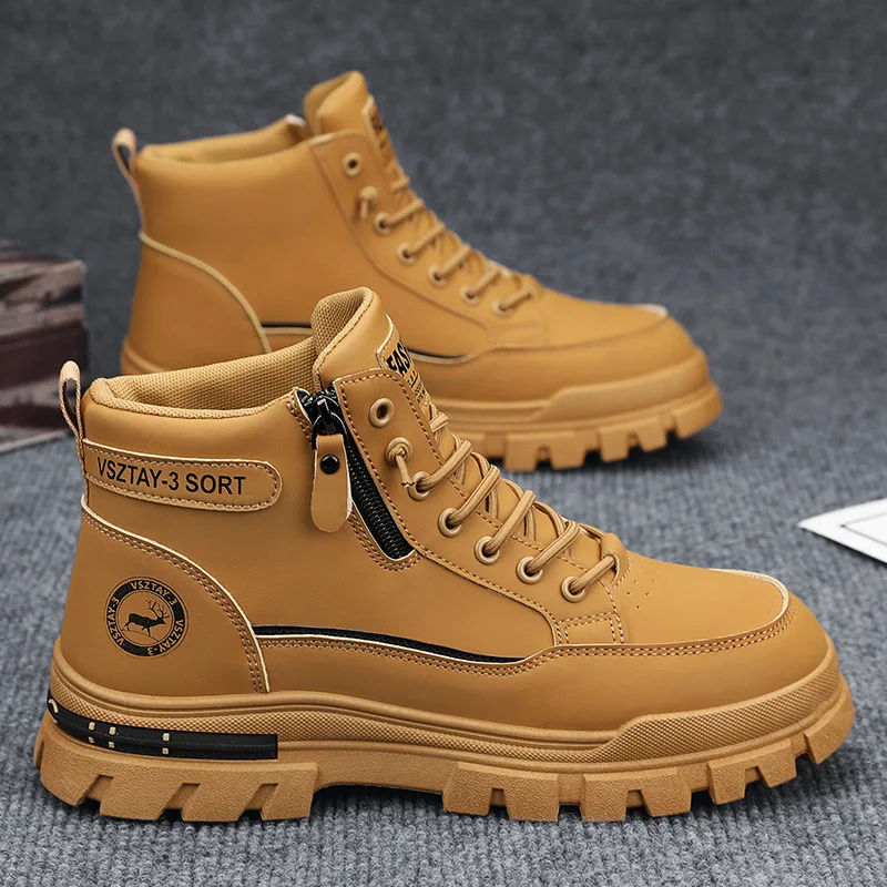 New Men's Sneakers Breathable Soft Bottom Comfortable Running Shoes High Lift Thick Bottom Casual Shoes Zapatos para hombres 3