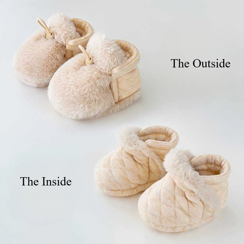 Warm Infant Toddler Crib Soft Comfortable Infant Girls Boys Anti-Slip Socks Slipper Newborn First Walkers Shoes for 0-1 Year Old 2