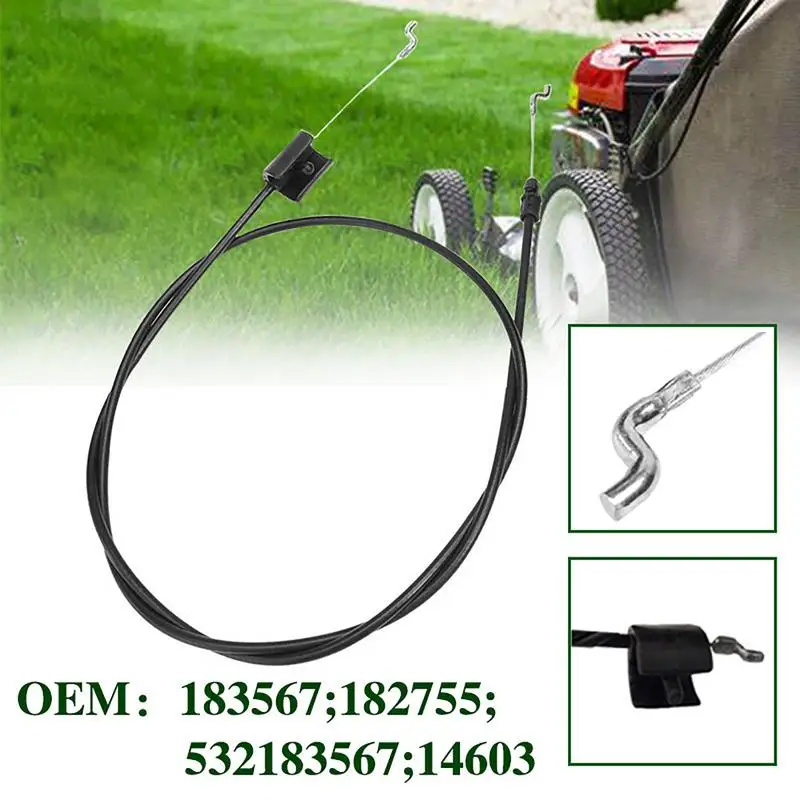 Z-hook Cable Tie Repair Lawn Mower Train Engine Brake Wheel Mower  Adjustable Throttle Cable Throttle155cm Length Lawn For 183567