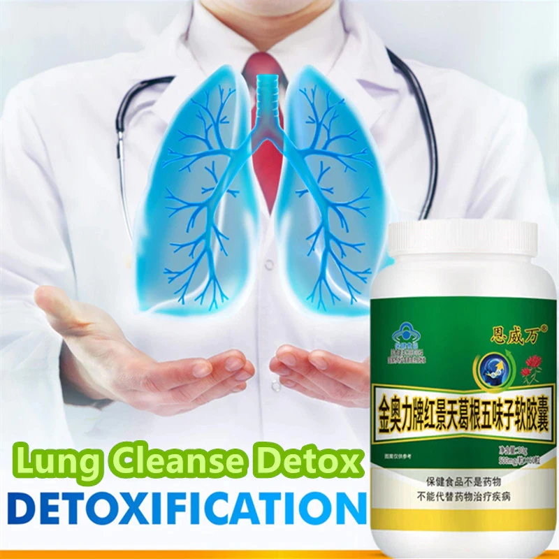 Lung Cleanse Detox Pills Support Respiratory Health Mucus Clear Quit