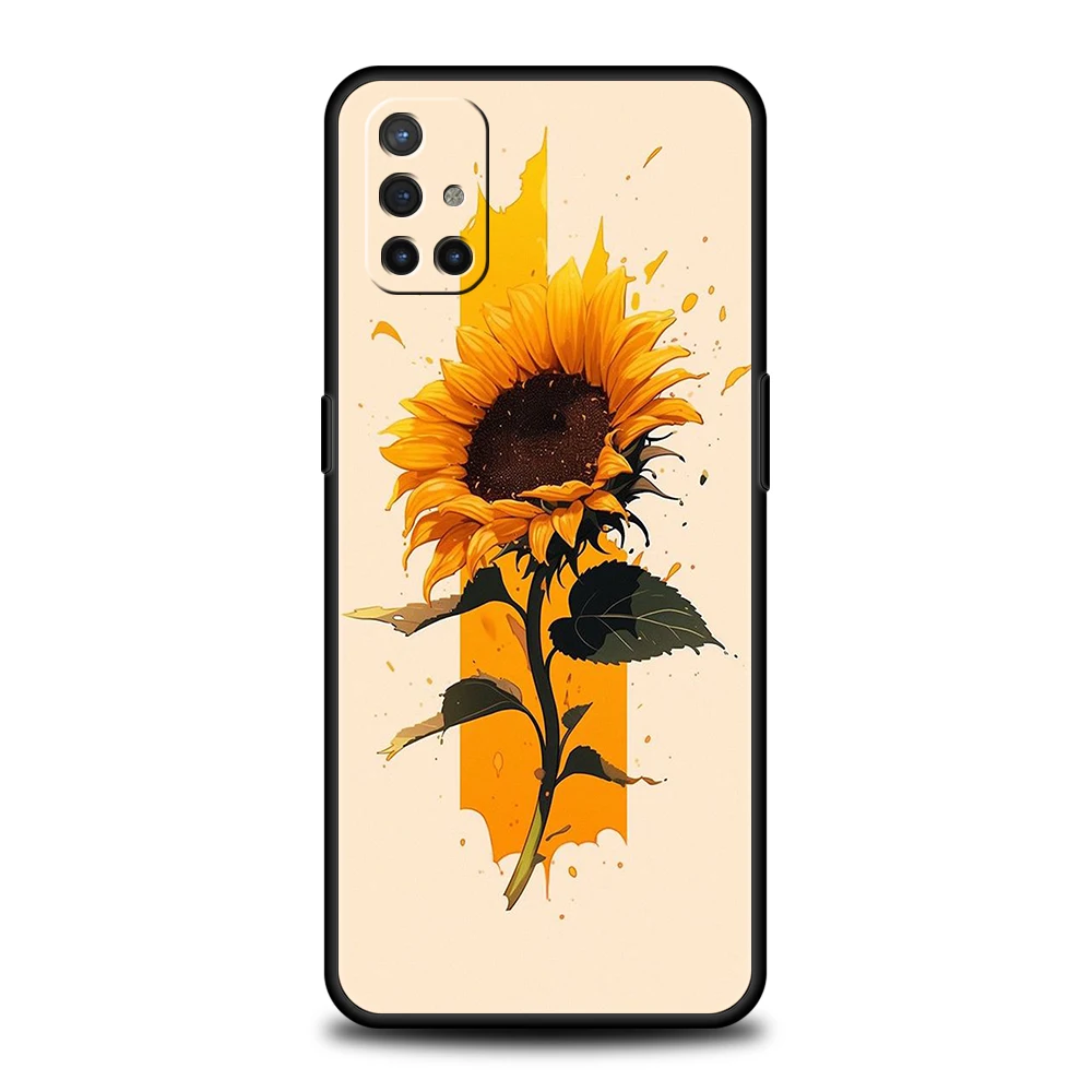 Sunflower Silicone Phone Case - Vibrant TPU Protective Cover