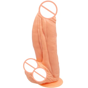 265MM*75MM Big Dick Soft Dildos Realistic Huge Strapon Anal Penis Giant Sex Toys Suction Cup For Women Female Masturbator 3