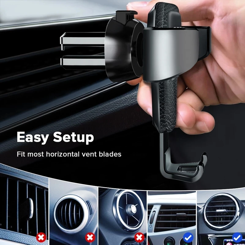 phone holder for car Gravity Car Holder For Phone Air Vent Clip Mount Mobile Cell Stand Smartphone GPS Support For iPhone 13 12Pro Max Xiaomi Samsung car cup phone holder