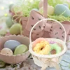 Basket Flower Girl Baskets Wedding Woven Wicker Handle Rattan Easter Weddings Storage Rustic Candy White Picnic Willow 4