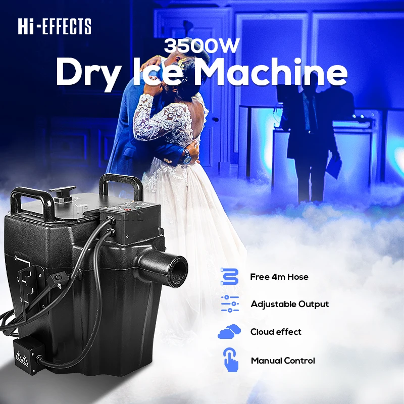 3500W Dry Ice Fog Machine Low Lying Smoke Machine Party Wedding Concert  Stage Effect Equipment Low Lying Fog Dry Ice Machine