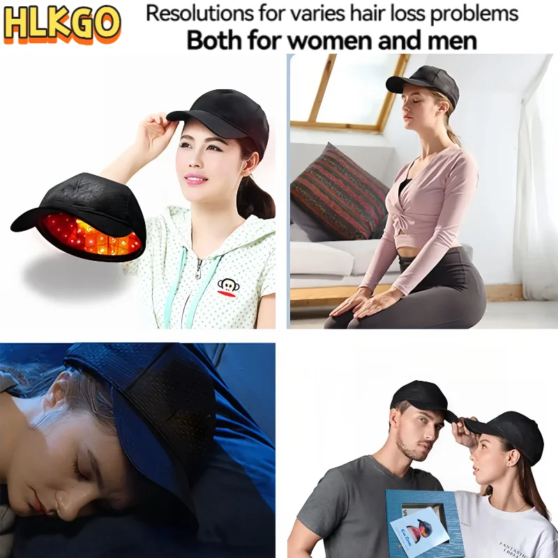 HLKGO 96 Laser Hair Growth Cap Clinical LLLT Therapy Device for Rapid Growth & Visible Oil Control Results